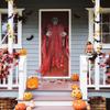 Terrifying Hanging Red Reaper - 7ft (1 Pc.) Unique Detailed Design, Spooky & Durable Halloween Decoration - Perfect for Festive Parties & Trick-or-Treaters view 3