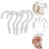 20 Laundry Hooks Clothes Pins Hanging Clips Plastic Hanger Home Travel Portable view 2