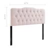 Modway Annabel Diamond Tufted Performance Velvet Queen Headboard in Pink view 2