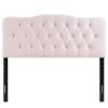 Modway Annabel Diamond Tufted Performance Velvet Queen Headboard in Pink view 4
