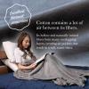 FULI 100% Cotton Zippered Futon Cover, Japanese Futon Mattress Cover, Shikibuton, Made in Japan (Twin XL, Dark Gray) view 3