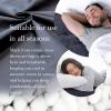 FULI 100% Cotton Zippered Futon Cover, Japanese Futon Mattress Cover, Shikibuton, Made in Japan (Twin XL, Dark Gray) view 4