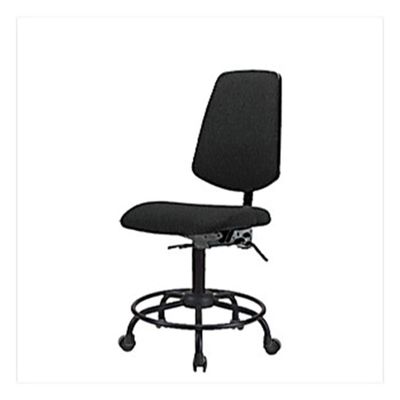 Thomas 1163K09 Fabric Desk Height Chair with Medium Back and Tilt, Round Tube Base, Adjustable Arms, Casters, Burgundy