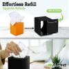 Alpine Industries Black Acrylic Tissue Box Cover - Eco Friendly Dispenser - Decorative Holder/Organizer for Bathroom, Office Desk & Car (Black) view 4