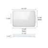 Restaurant Essentials 9 1/2" x 13 quarter size sheet pan cover, plastic, comes in each view 2