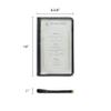 Restaurant Essentials 7.5" x 13.25" 6 page book fold menu cover, black, comes in each view 2