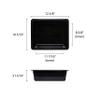 Restaurant Essentials Half size 4" deep polycarbonate food pan, black, comes in each view 2