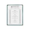 Restaurant Essentials 8.5" x 11" single menu cover, green, comes in each view 1