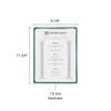 Restaurant Essentials 8.5" x 11" single menu cover, green, comes in each view 2