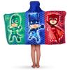 PJ Masks Bath/Pool/Beach Soft Cotton Terry Hooded Towel Wrap, 24" x 50", By Franco Kids view 3