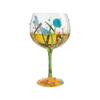 Enesco Designs by Lolita Dragonfly Copa de Balon Gin Cocktail Glass, 1 Count (Pack of 1), Multicolor view 2