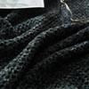 51" x67 Knitted Dark Green Velvet Chenille Fluffy Throw Blanket Summer Fall Home Decorative Blanket Couch Sofa Bed Office Throw Cozy Lightweight Chenille Blanket Idea view 2