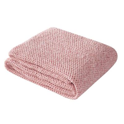 51" x67 Knitted Pink Velvet Chenille Fluffy Throw Blanket Summer Fall Home Decorative Blanket Couch Sofa Bed Office Throw Cozy Lightweight Chenille Baby Gilrs Blanket Gift Idea
