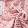 51" x67 Knitted Pink Velvet Chenille Fluffy Throw Blanket Summer Fall Home Decorative Blanket Couch Sofa Bed Office Throw Cozy Lightweight Chenille Baby Gilrs Blanket Gift Idea view 3