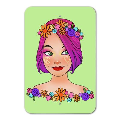 GRAPHICS & MORE Classy Modern Day Hippie Flower Child Home Business Office Sign