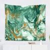 Suklly Tapestry Wall Hanging Polyester Abstract Golden Dark Green Home Decor Living Room Bedroom Dorm 60 X 80 Inches Rectangle Picnic Mat Beach Towel view 1