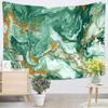 Suklly Tapestry Wall Hanging Polyester Abstract Golden Dark Green Home Decor Living Room Bedroom Dorm 60 X 80 Inches Rectangle Picnic Mat Beach Towel view 2