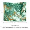 Suklly Tapestry Wall Hanging Polyester Abstract Golden Dark Green Home Decor Living Room Bedroom Dorm 60 X 80 Inches Rectangle Picnic Mat Beach Towel view 4
