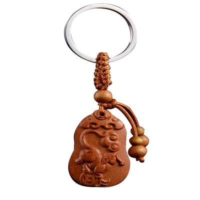 Betterdecor Chinese Zodiac Horoscope Rat/Mouse Birth Animal Key Ring Key Chain