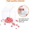 XP-ART 30 Pcs Candy Apple Boxes with Apple Sticks, Clear Caramel Apple Box Plastic Gift Cookie Makaron Cupcake Packaging for Treats, Party Favors, 4" L x 4" W x 4" H view 3