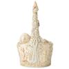 Enesco Jim Shore Heartwood Creek, 8.5-inch Height, Woodland Basket with 4 Eggs, White view 4