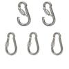 MH GLOBAL Spring Snap Hook w Screw Carabiner 400 LB 5 PC 5/16'' Marine 316 Stainless Steel view 1