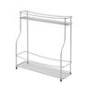 Metaltex 36.46.52 Spice Rack, Silver, Approx. 14.6 x 13.8 x 4.7 inches (37 x 35 x 12 cm), 2 Tiers, Balsamic Made in Italy view 1