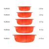 Restaurant Essentials 8" plastic wash basket, comes in each view 4