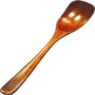 Alphax 907930 Spoon Wood Grain Dessert Spoon 5.2 x 1.0 inches (13.3 x 2.5 cm)