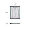 Restaurant Essentials 8.5" x 11" 3 page book fold menu cover, green, comes in each view 2