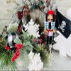 14" PEG Leg Pirate with Flag Nutcracker view 2