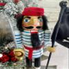14" PEG Leg Pirate with Flag Nutcracker view 4