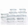 GLASSLOCK 24 Piece Oven Microwave Safe Glass Food Storage Containers Set w/Lids view 1