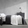 Vera Wang - King Blanket, Luxury Cotton Bedding, Super Soft Essentials with Waffle Weave Knit (Waffleweave Charcoal Grey, King) view 2