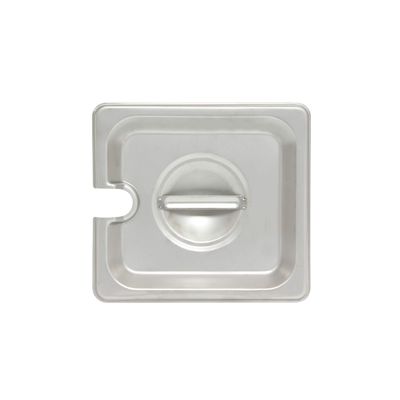 Thunder Group STPA5160CS Steam Table Pan Cover 1/6 Size Slotted with Handle