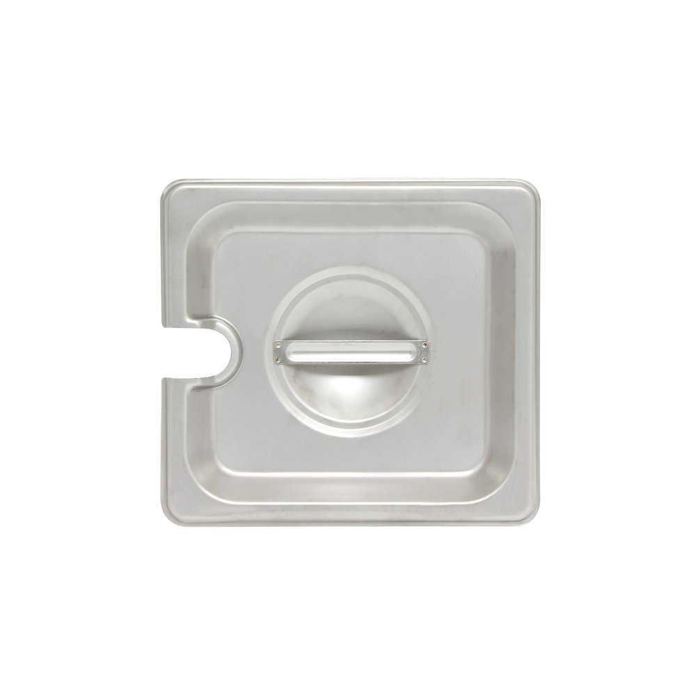 Thunder Group STPA5160CS Steam Table Pan Cover 1/6 Size Slotted with Handle