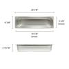 Thunder Group STPA3124L Steam Table Pan 1/2 Size Long 4" Deep view 2