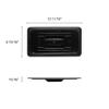 Restaurant Essentials Third size solid cover for polycarbonate food pan, black, comes in each view 2