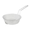 Restaurant Essentials 12" round nickel plated culinary basket, medium mesh, comes in each view 1