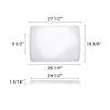 Restaurant Essentials 18" x 26" full size sheet pan cover, plastic, comes in each view 2