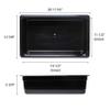 Restaurant Essentials Full size 6" deep polycarbonate food pan, black, comes in each view 2