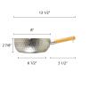 Restaurant Essentials 8" x 3" (20 cm) Aluminum snow flat pan, comes in each view 2