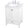 24 Inch Single Bathroom Vanity in White, 714621 view 1