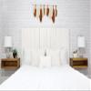 Barn Walls Whitewash Headboard, Cottage Design Distress, Solid Wood Headboard Floating Panels, Wall Mount, Adjustable Height, Easy Assembly, Full Size view 4