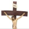 Ebros Large 30 Inches High INRI Jesus Christ Crucified On The Cross Wall Hanging Crucifix Crosses Plaque in Vivid Colors Catholic Christian Sculpture Home Decor Plaque Inspirational Religious Art view 2