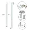 LBSUN Wreath Hanger, Adjustable Over the Door Wreath Hanger from 15 to 25 Inches & Wreath Holder & Wreath Door Hanger for Front Door Decor 20 lbs Larger Christmas Decorations Hook (White) view 4