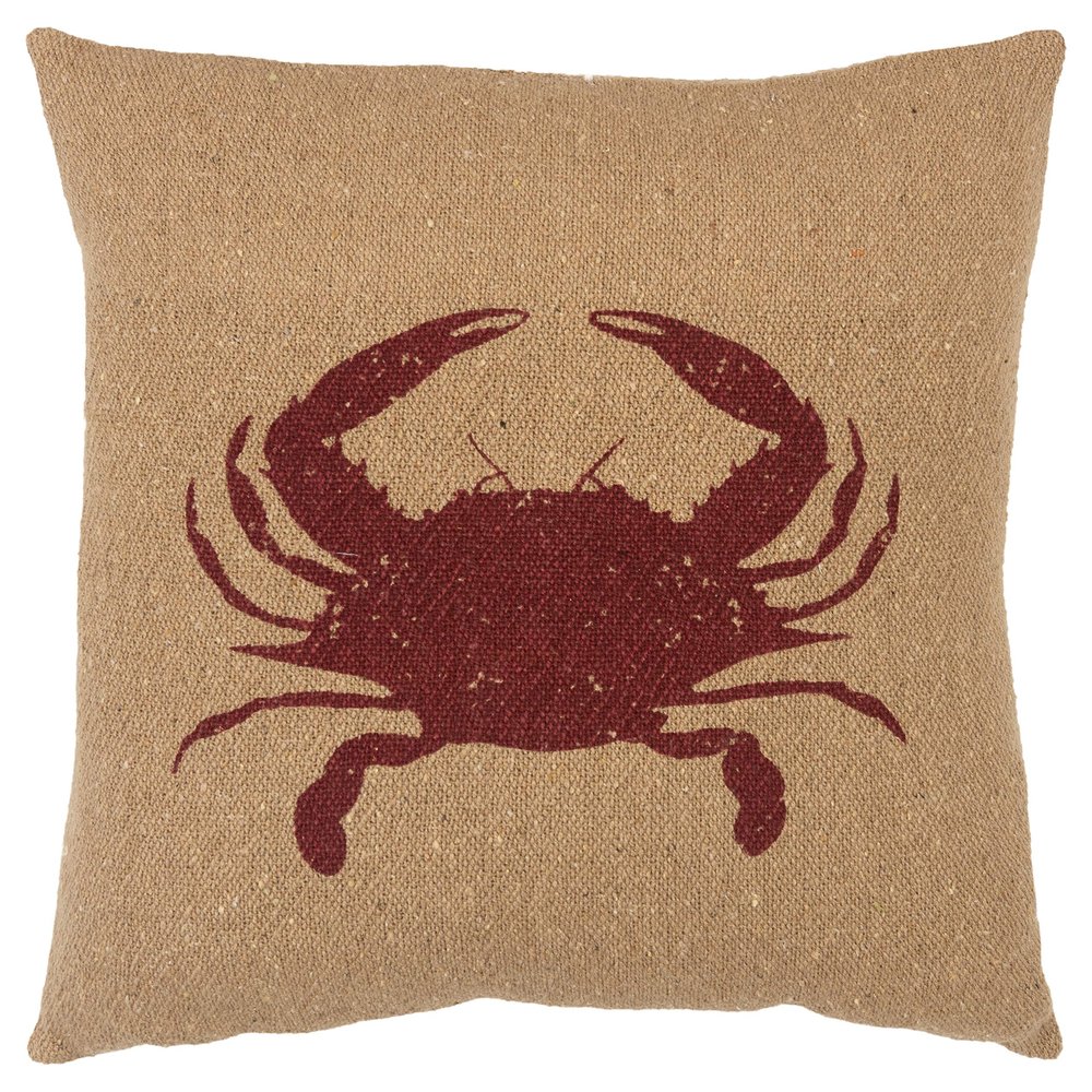 Rizzy Home 20" x 20" Poly Filled Pillow with Cotton Cover in Natural