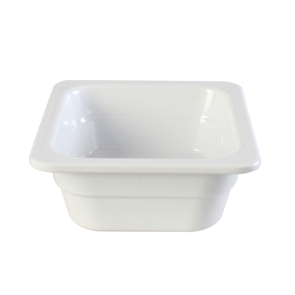Restaurant Essentials Gastronorm pan melamine container, 1/6 size, 65mm/ 2 1/2" deep, comes in each