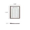 Restaurant Essentials 8.5" x 11" 3 page book fold menu cover, brown, comes in each view 2