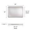 Restaurant Essentials 18" x 26" full size Aluminum sheet pan, 16 gauge, comes in each view 2